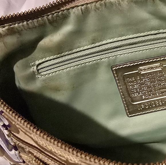 Coach Poppy Pop C CPLIQUE Groovy Shoulder Bag Multicolor Canvas Leather - Picture 8 of 12